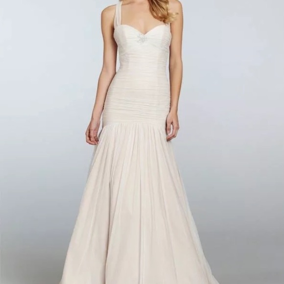 hailey paige Dresses & Skirts - Jim hjelm Hailey Paige blush wedding dress 12 ss8